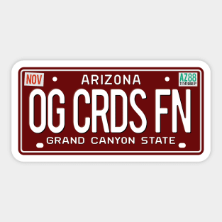 OG CARDS FAN Sticker